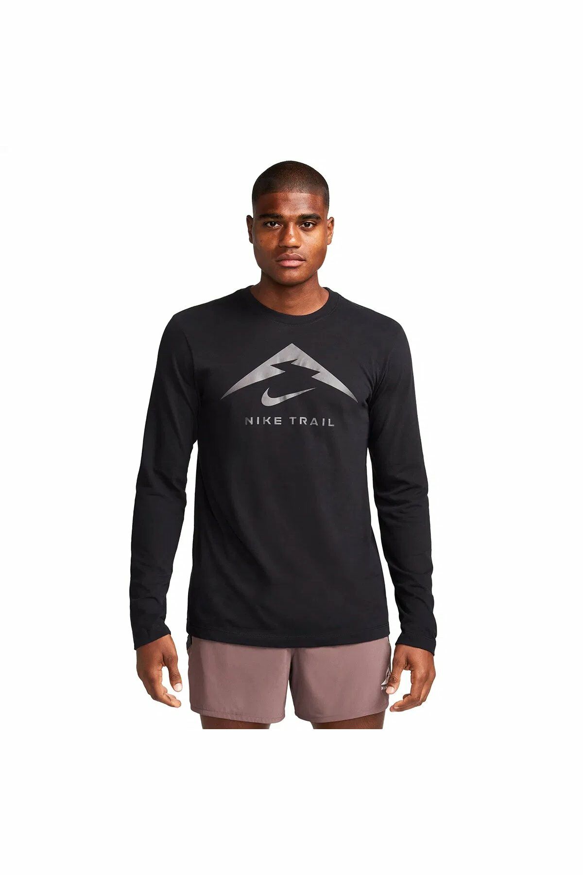 Nike Trail Dri-Fit Erkek Koşu T-Shirt Siyah FN0827-010 M