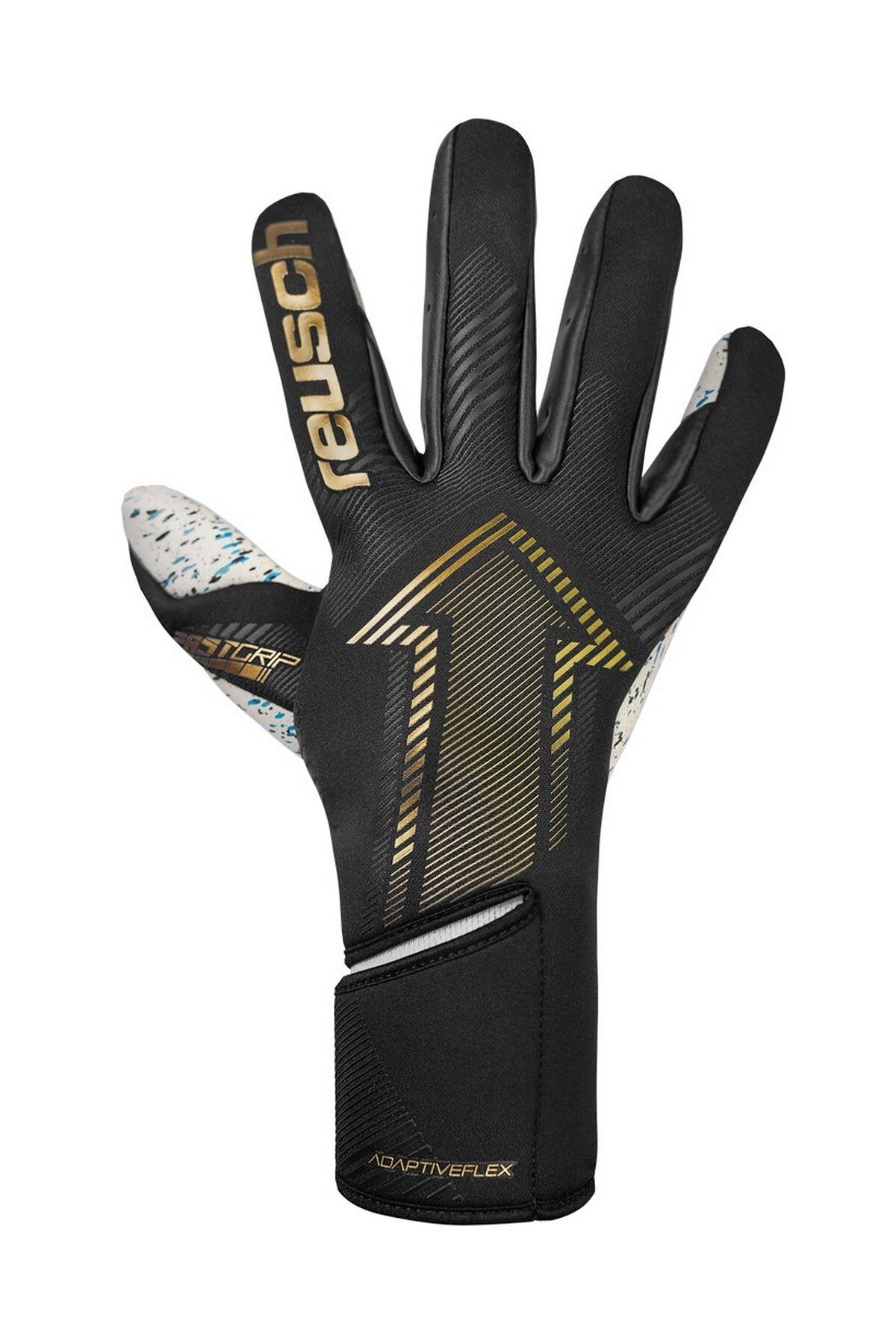 Reusch 7707 Fastgrip Fusion Kaleci Eldiveni Siyah/Altın/Renkli No 10