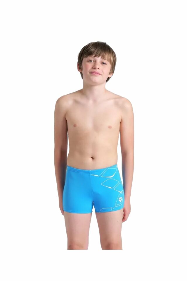 Arena Boy's Arena Losange Graphic Swim Short Erkek Çocuk Yüzücü Mayo Turkuaz 008370800 12-13