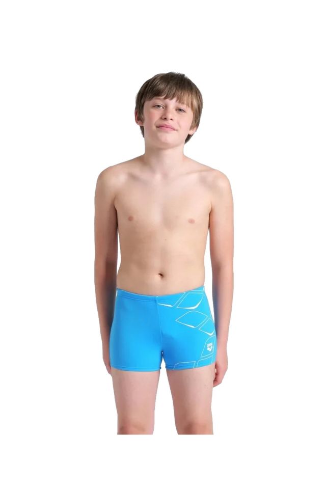 Arena Boy's Arena Losange Graphic Swim Short Erkek Çocuk Yüzücü Mayo Turkuaz 008370800 14-15
