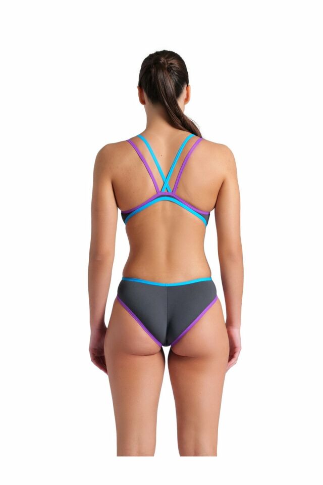 Arena Women's One Double Cross Back One Piece Bayan Yüzücü Mayo Siyah 004732598 38