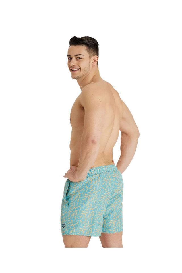 Arena Mens Beach Boxer Allover Erkek Deniz Plaj Şort Çok Renkli 005253300