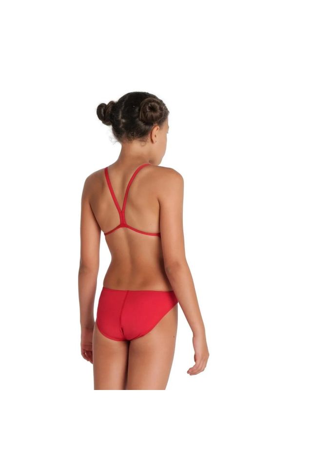 Arena Girl's Team Swimsuit Challenge Solid Kız Çocuk Yüzücü Mayo Kırmızı 004765450 14-15