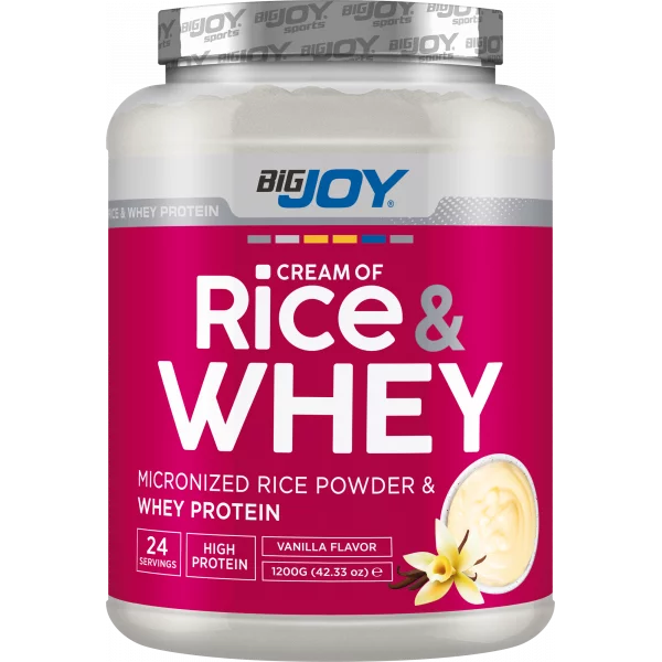 BigJoy Sports Cream Of Rice Whey Vanilya 1200g