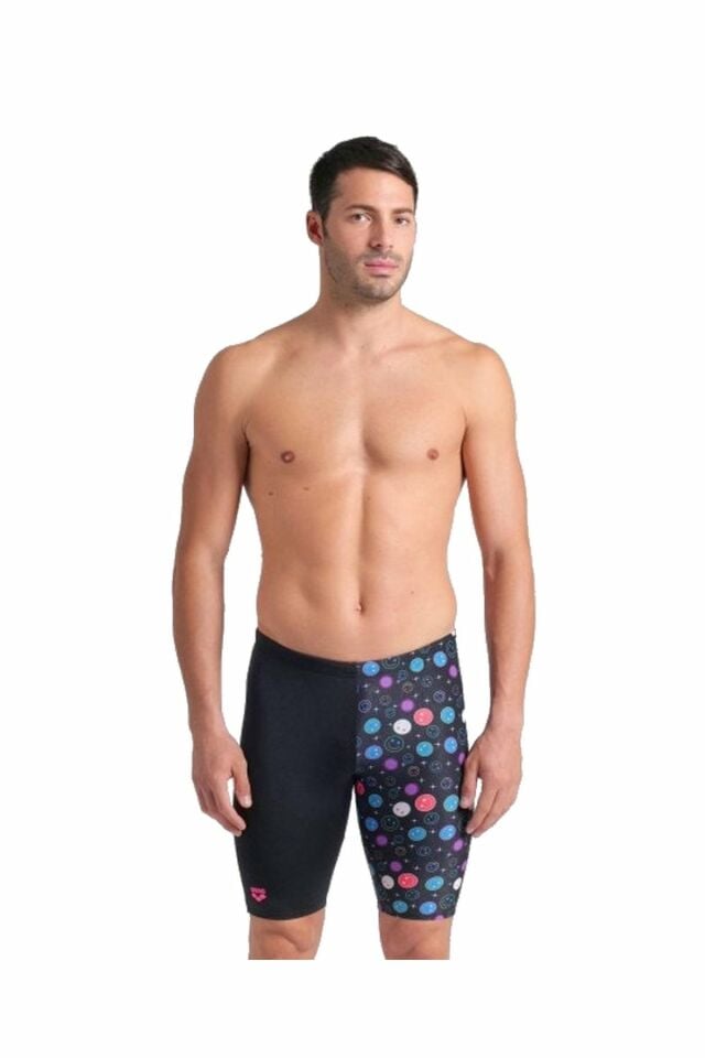 Arena Men's Arena Contour Swim Jammer Erkek Yüzücü Mayo Siyah/Renkli 009488550 75