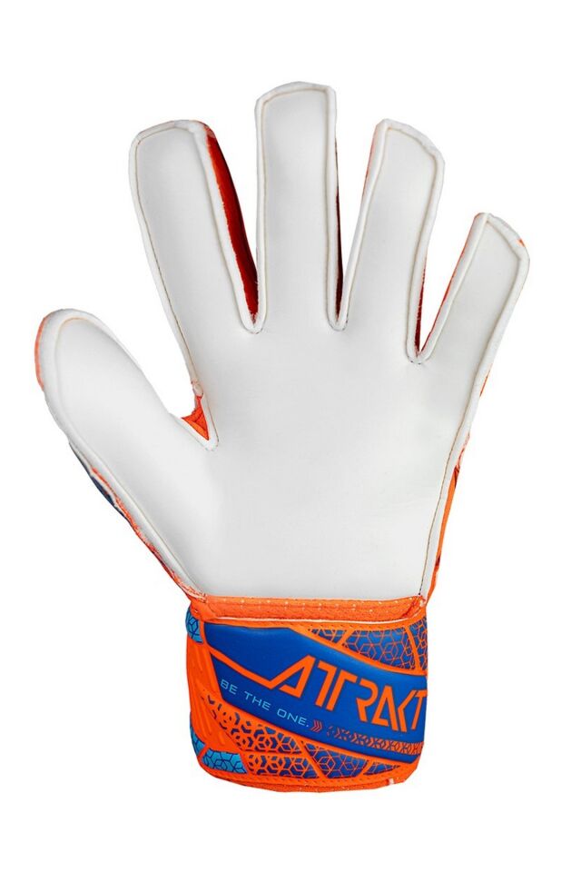 Reusch 2290 Attrakt Solid Finger Junior Çocuk Kaleci Eldiveni Turuncu/Mavi No 5