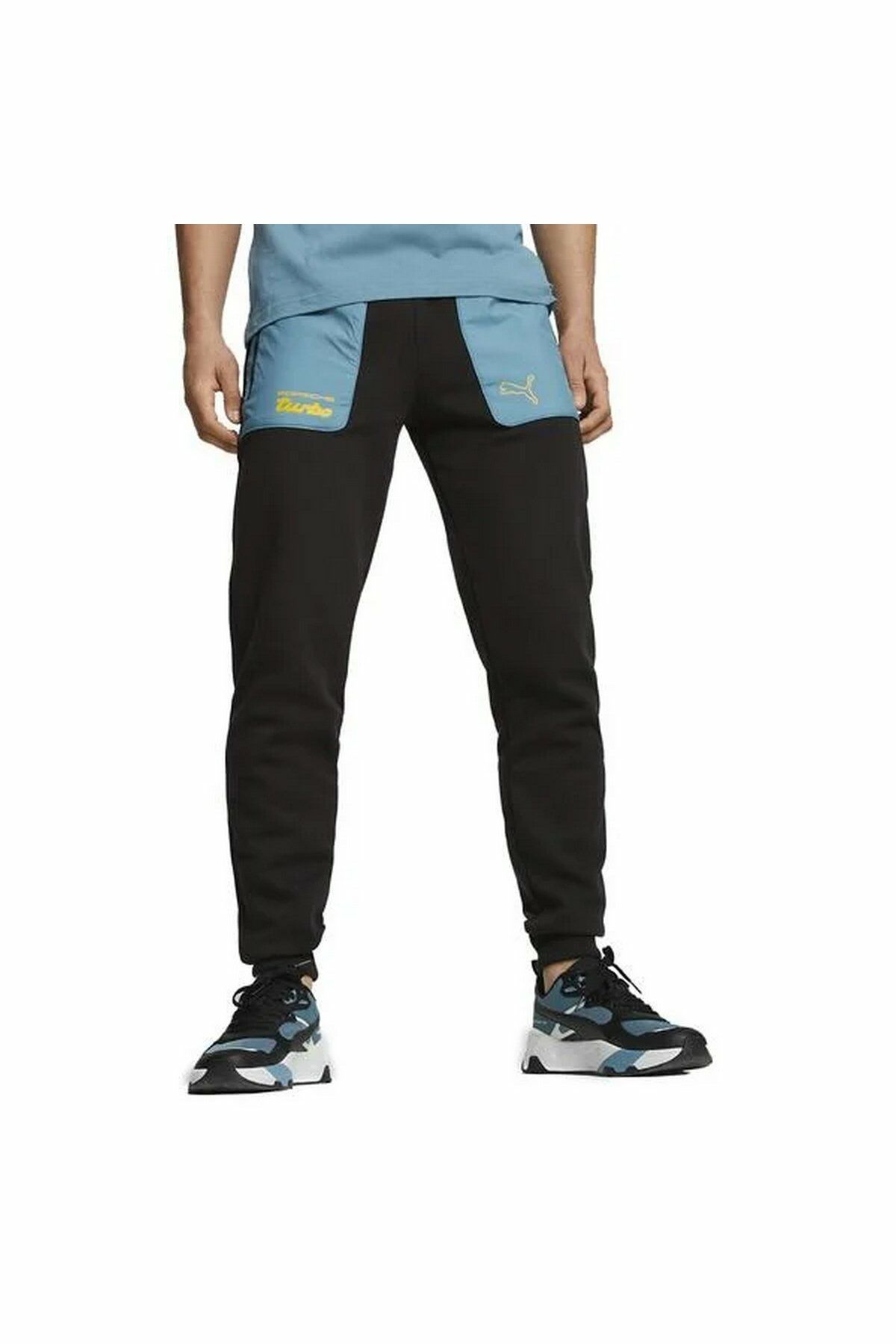 Puma PL Sweat Pants Puma-Black Unisex Günlük Pantolon Siyah/Mavi 62102401 2XL