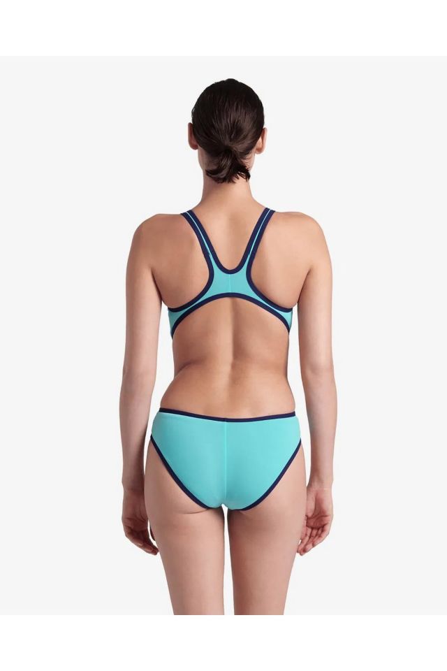 Arena Women's One Biglogo One Piece Bayan Yüzücü Mayo Mavi 001198840