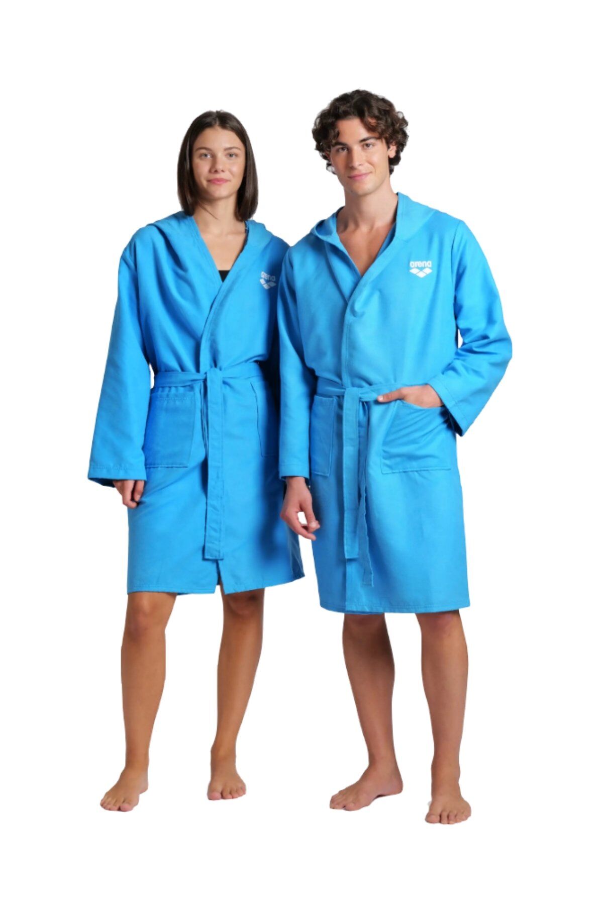 Arena Compact Microfiber Robe Unisex Havuz Deniz Yüzücü Bornoz Turkuaz 009034810 L
