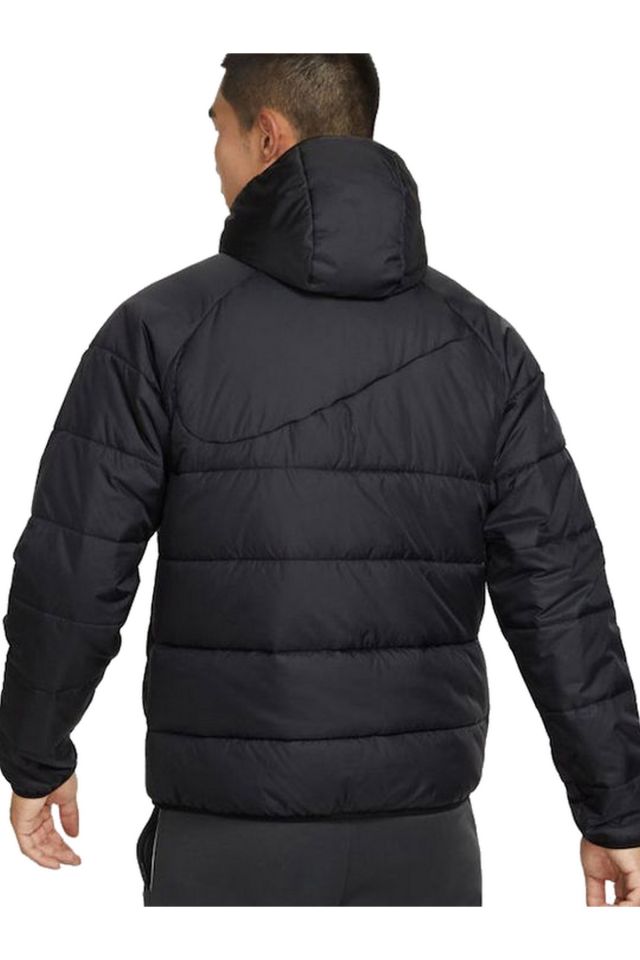 Nike Therma Fit Academy Pro Jacket Erkek Kapüşonlu Şişme Mont Siyah DJ6310-010