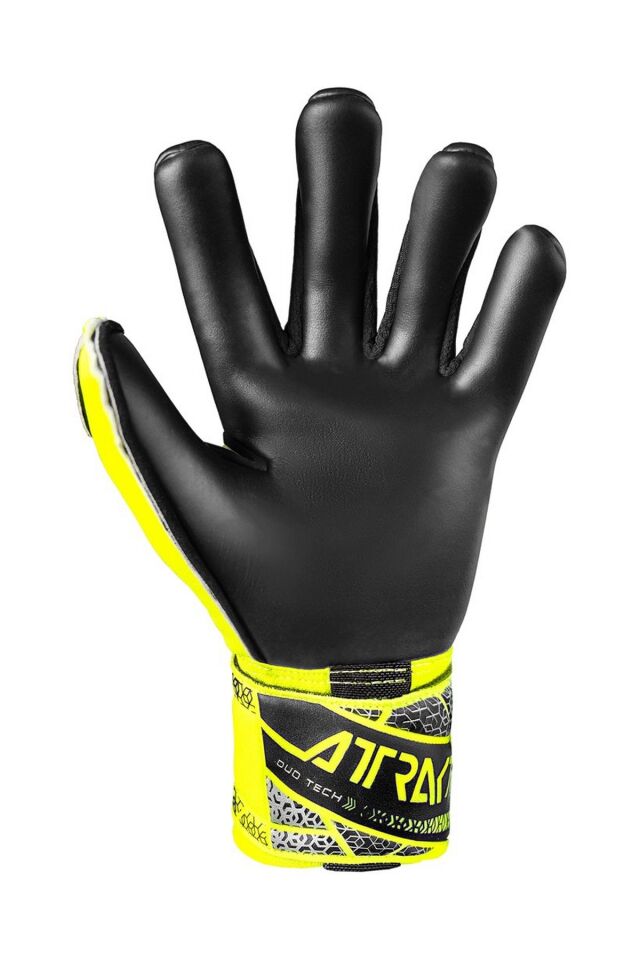 Reusch 2025 Attrakt Duo Kaleci Eldiveni Sarı/Siyah/Gümüş No 8.5