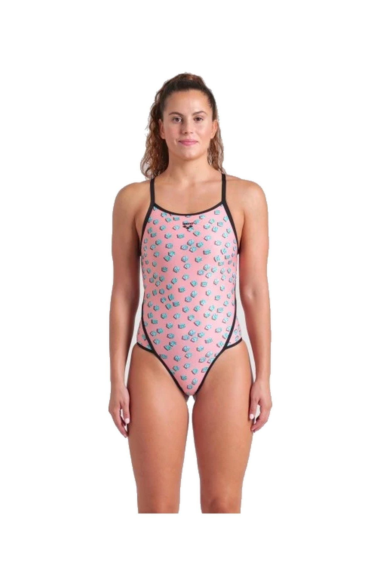 Arena Women's Arena Dices Swimsuit Super Fly Back Bayan Yüzücü Mayo Renkli 009464950