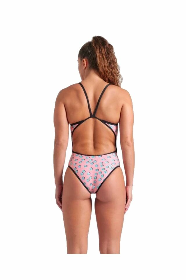 Arena Women's Arena Dices Swimsuit Super Fly Back Bayan Yüzücü Mayo Renkli 009464950 32
