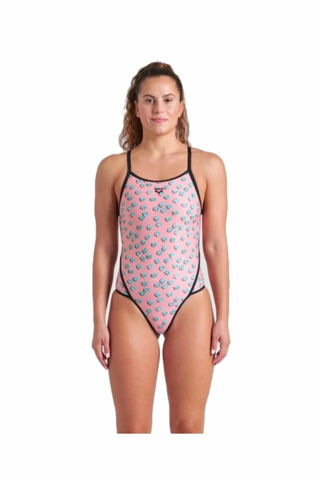 Arena Women's Arena Dices Swimsuit Super Fly Back Bayan Yüzücü Mayo Renkli 009464950 28