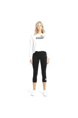 Puma ESS 3/4 Logo Leggings Puma-Black Bayan Tayt Siyah 58682801 XS