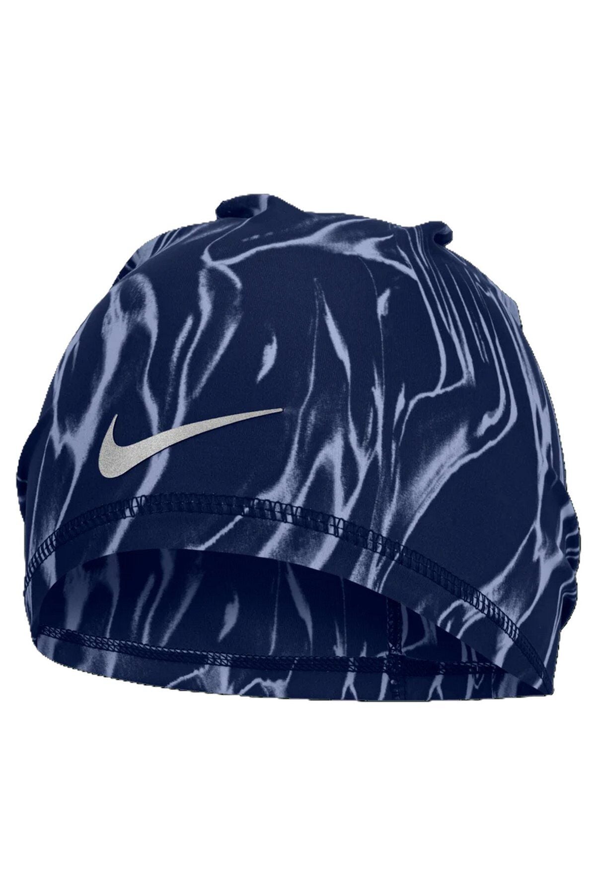 Nike U Dri-fit Peak Uncuffed Beanie Printed Blue Void/Silver Unisex Spor Bere Lacivert/Silver N.101.3572.423.OS