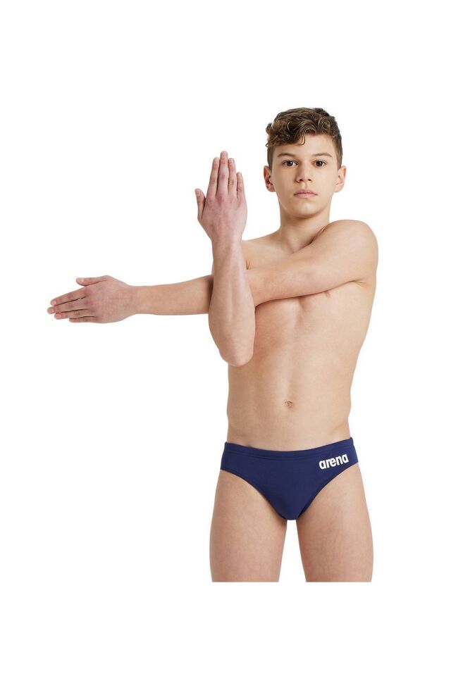 Arena Boy's Team Swim Briefs Solid Erkek Çocuk Yüzücü Mayo Lacivert 004774750 8-9
