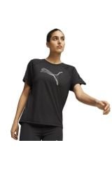 Puma Evostripe Tee Puma-Black T-Shirt Bayan Günlük Tişört Siyah 67607001 XL