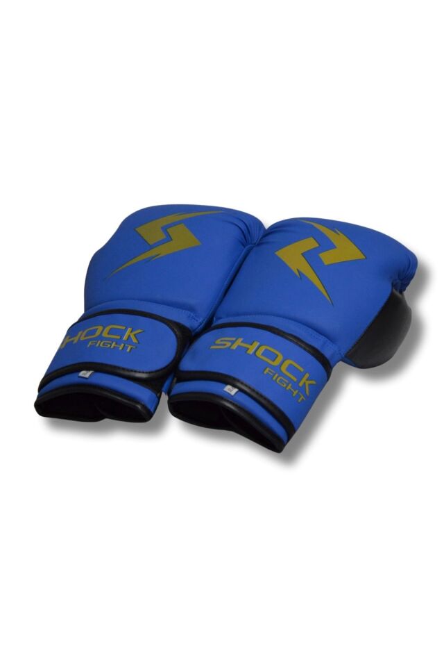Shock Fight Boxing Gloves Boks Eldiveni Mavi 10 OZ
