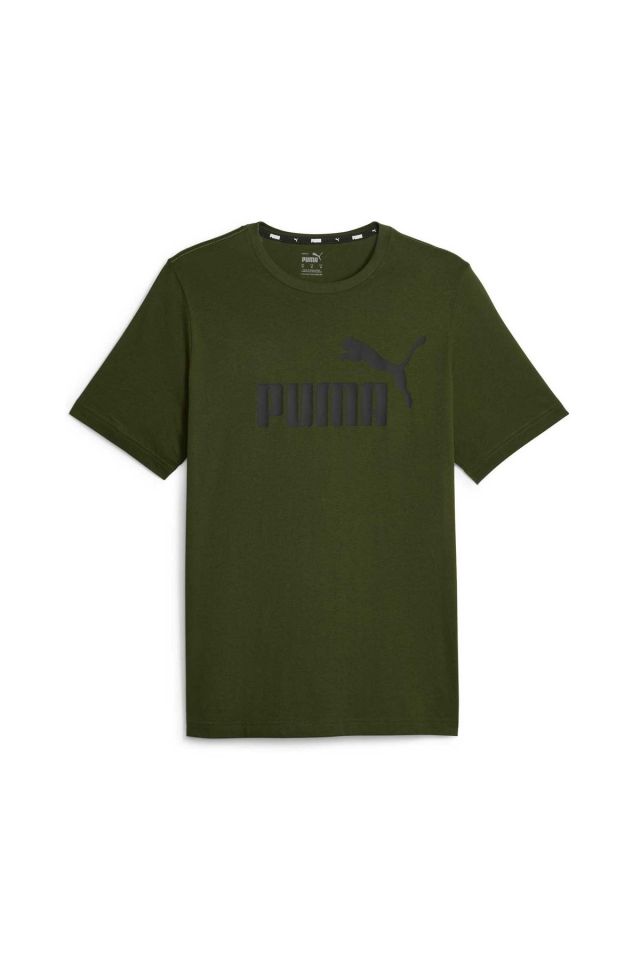 Puma ESS Logo Tee (s) Myrtle T-Shirt Unisex Günlük Tişört Yeşil 58666731