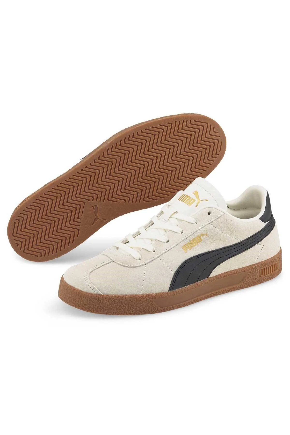 Puma Sportswear Club Marshmallow Black-Gold Erkek Spor Ayakkabı Siyah 38111108 45