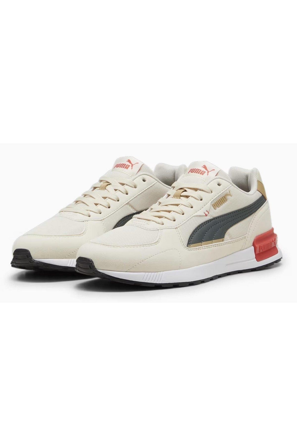 Puma Graviton Alpine-Snow Gray-Prairie Tan Erkek Spor Ayakkabı 38073852